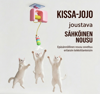 Sähköinen automaattinen ylös-alas liikkuva kissan yo-yo lelu liimakiinnityksellä
